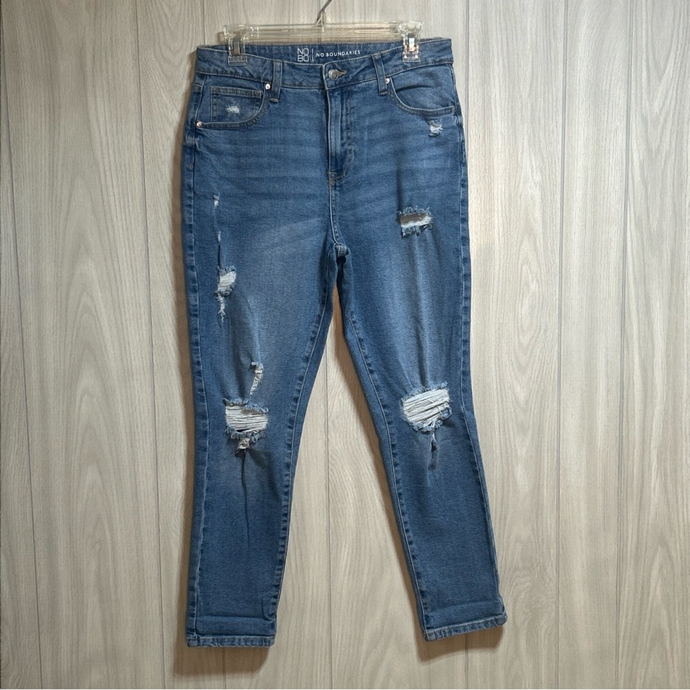 NOBO No Boundaries High Rise Distressed Jeans Junior Size 9